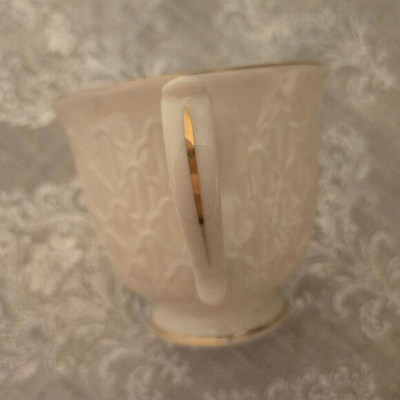 VINTAGE LENOX JACQUARD GOLD CHINA 5 PIECE PLACE SETTING - Picture 6 of 8